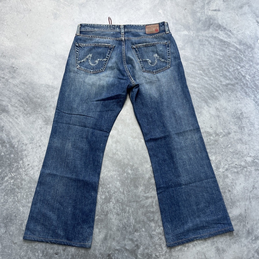 AG Adriano Goldschmied Jeans mens 34-32 Blue Denim Jeans Made‎ In USA